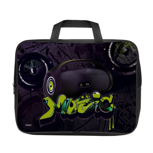 Сумка Текстильная с РУЧКАМИ Hatber А4ф для тетрадей ширина 7см -Boombox- в индив.упак. , 